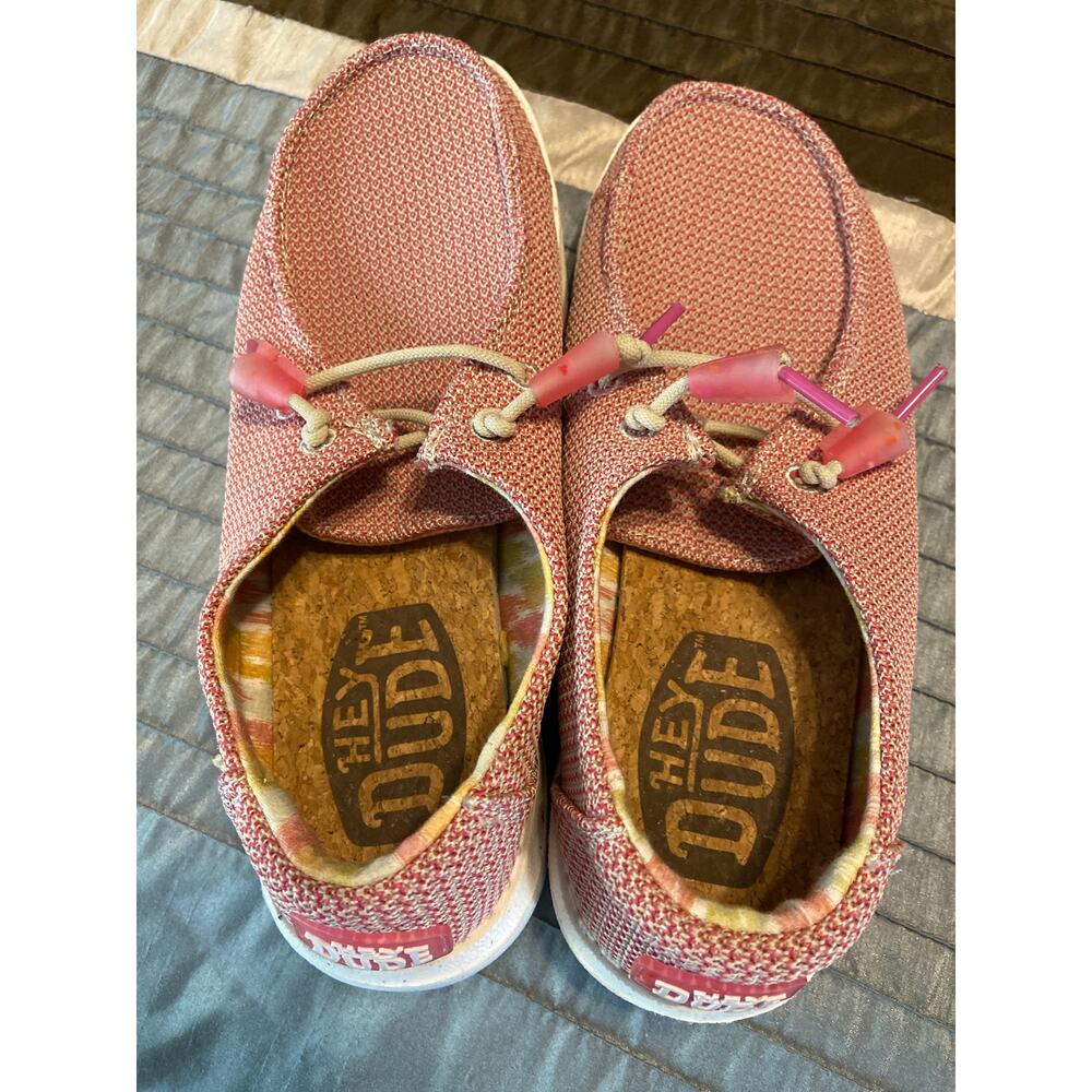 Pink Hey Dude Womens's boat shoe Size 6